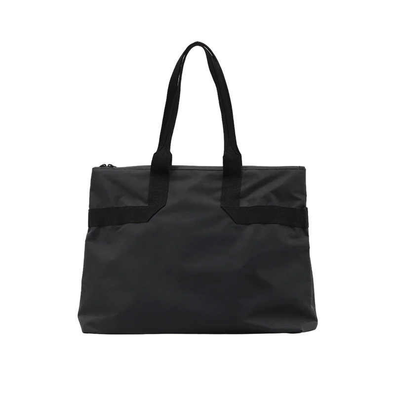 Black waterproof shopping bag